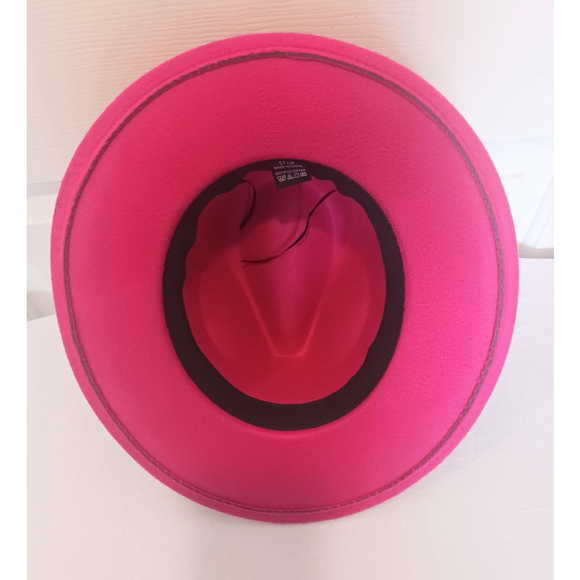Adjustable Jazz Style Fedora Hat In Pink - Picture 6 of 9